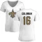 Women's Brandon Coleman Name & Number Slim Fit T-Shirt - White