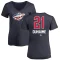 Women's Brandon Duhaime Name and Number Banner Wave V-Neck T-Shirt - Navy