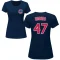 Women's Brandon Hughes Name & Number T-Shirt - Navy