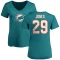 Women's Brandon Jones Name & Number Slim Fit T-Shirt - Aqua