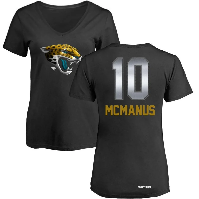 Tshirtsedge Women's Brandon McManus Midnight Mascot T-Shirt - Black