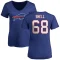 Women's Brandon Shell Name & Number Slim Fit T-Shirt - Royal