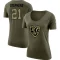 Women's Brandon Stephens Legend Salute to Service Scoop Neck T-Shirt - Olive