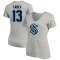 Women's Brandon Tanev Name & Number V-Neck T-Shirt - Gray