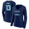 Women's Brandon Tanev Name & Number Victory Arch T-Shirt - Navy