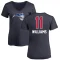 Women's Brandon Williams Name and Number Banner Wave V-Neck T-Shirt - Navy