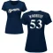 Women's Brandon Woodruff Name & Number T-Shirt - Navy