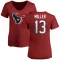 Women's Braxton Miller Name & Number Slim Fit T-Shirt - Red