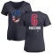 Women's Brayan Rocchio Name and Number Banner Wave V-Neck T-Shirt - Navy