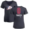 Women's Brayden Tracey Name and Number Banner Wave V-Neck T-Shirt - Navy