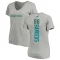 Women's Braylon Sanders Backer V-Neck T-Shirt - Ash