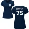 Women's Brenan Hanifee Name & Number T-Shirt - Navy