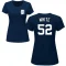 Women's Brendan White Name & Number T-Shirt - Navy