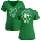 Women's Brennen Davis Dubliner Name & Number V-Neck T-ShirtKelly - Green