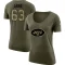 Women's Brent Laing Legend Salute to Service Scoop Neck T-Shirt - Olive