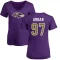 Women's Brent Urban Name & Number Slim Fit T-Shirt - Purple