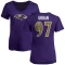 Women's Brent Urban Name & Number V-Neck T-Shirt - Purple