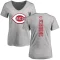 Women's Bret Boone Backer Slim Fit T-Shirt - Ash