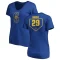 Women's Bret Boone RBI Slim Fit V-Neck T-Shirt - Royal