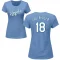 Women's Bret Saberhagen Name & Number T-Shirt - Light Blue