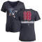 Women's Bret Saberhagen Name and Number Banner Wave V-Neck T-Shirt - Navy