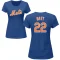 Women's Brett Baty Name & Number T-Shirt - Royal