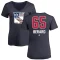 Women's Brett Berard Name and Number Banner Wave V-Neck T-Shirt - Navy