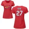 Women's Brett Cecil Name & Number T-Shirt - Red