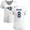 Women's Brett Maher Name & Number Slim Fit T-Shirt - White