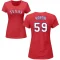 Women's Brett Martin Name & Number T-Shirt - Red