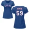 Women's Brett Martin Name & Number T-Shirt - Royal