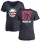 Women's Brett Murray Name and Number Banner Wave V-Neck T-Shirt - Navy