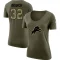 Women's Brian Branch Legend Salute to Service Scoop Neck T-Shirt - Olive