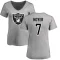 Women's Brian Hoyer Name & Number Slim Fit T-Shirt - Ash