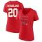 Women's Brian Skrudland 2023 Eastern Conference Champions Goal Tender V-Neck T-Shirt - Red