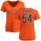 Women's Brian Urlacher Name & Number Slim Fit T-Shirt - Orange