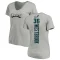 Women's Brian Westbrook Backer V-Neck T-Shirt - Ash