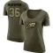 Women's Brian Westbrook Legend Salute to Service Scoop Neck T-Shirt - Olive