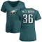 Women's Brian Westbrook Name & Number Slim Fit T-Shirt - Green