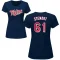 Women's Brock Stewart Name & Number T-Shirt - Navy