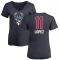 Women's Brook Lopez Name and Number Banner Wave V-Neck T-Shirt - Navy