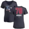 Women's Brooks Kriske Name and Number Banner Wave V-Neck T-Shirt - Navy