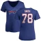 Women's Bruce Smith Name & Number Slim Fit T-Shirt - Royal