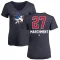 Women's Bryan Marchment Name and Number Banner Wave V-Neck T-Shirt - Navy