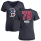 Women's Bryan Mata Name and Number Banner Wave V-Neck T-Shirt - Navy