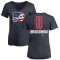 Women's Bryce Brodzinski Name and Number Banner Wave V-Neck T-Shirt - Navy