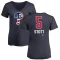 Women's Bryson Stott Name and Number Banner Wave V-Neck T-Shirt - Navy