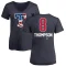 Women's Bubba Thompson Name and Number Banner Wave V-Neck T-Shirt - Navy