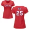 Women's Buddy Bell Name & Number T-Shirt - Red