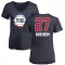 Women's Buddy Boeheim Name and Number Banner Wave V-Neck T-Shirt - Navy